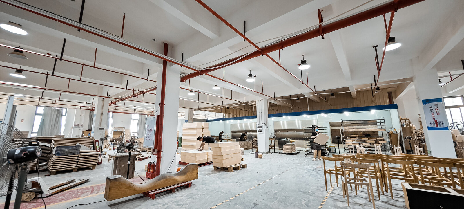 Wood workshop and chair production